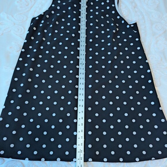 New York Clothing Company 2X black with white polka dot mini dress EUC - Picture 6 of 9
